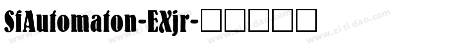 SfAutomaton-EXjr字体转换