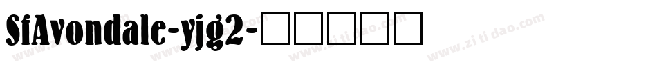 SfAvondale-yjg2字体转换