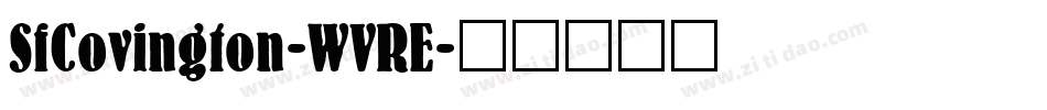 SfCovington-WVRE字体转换