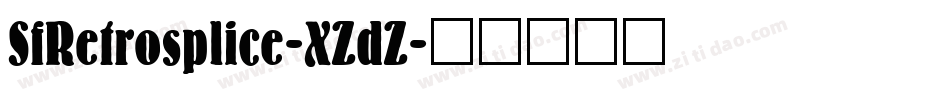 SfRetrosplice-XZdZ字体转换