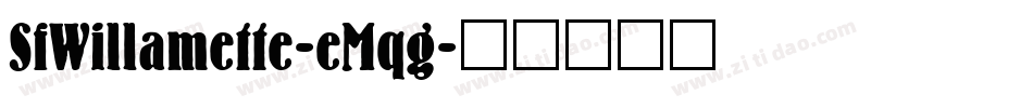 SfWillamette-eMqg字体转换
