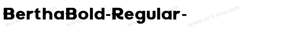 BerthaBold-Regular字体转换