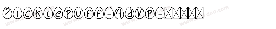 Picklepuff-4dVp字体转换