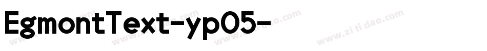 EgmontText-yp05字体转换