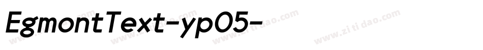EgmontText-yp05字体转换