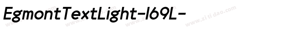 EgmontTextLight-169L字体转换