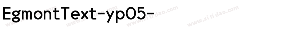 EgmontText-yp05字体转换