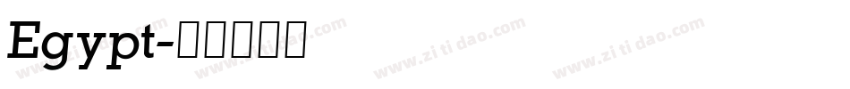 Egypt字体转换