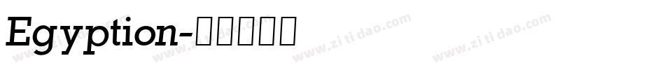 Egyption字体转换