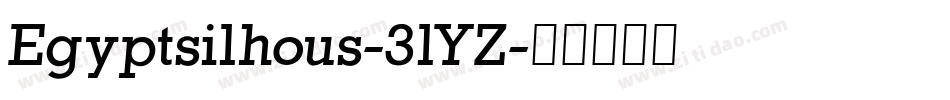 Egyptsilhous-3lYZ字体转换