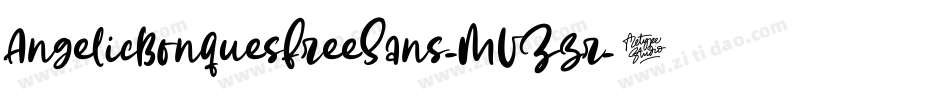 AngelicBonquesFreeSans-MVZzr字体转换