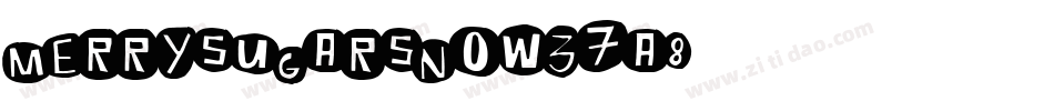 MerrySugarSnow-37a8字体转换
