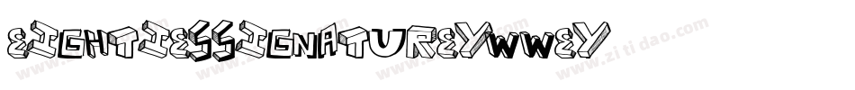 EightiesSignature-ywweY字体转换