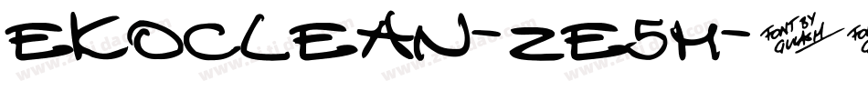 Ekoclean-ZE5m字体转换 Ekoclean-ZE5m字体转换