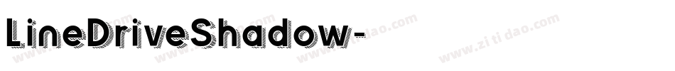 LineDriveShadow字体转换