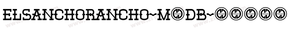 ElSanchoRancho-M8DB字体转换