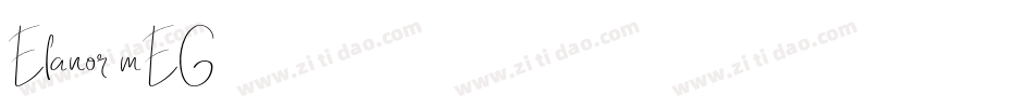 Elanor-mEG2字体转换