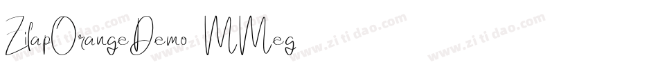 ZilapOrangeDemo-8MMeg字体转换
