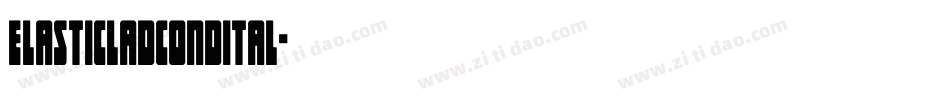 elasticladcondital字体转换