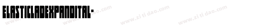 elasticladexpandital字体转换