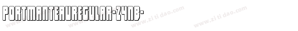 PortmanteauRegular-Z4nB字体转换