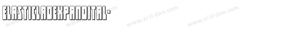elasticladexpandital字体转换