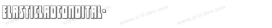 elasticladcondital字体转换