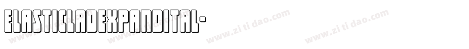 elasticladexpandital字体转换