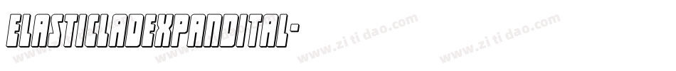 elasticladexpandital字体转换