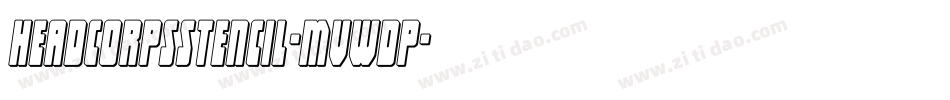 HeadcorpsStencil-MVWdp字体转换