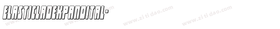 elasticladexpandital字体转换