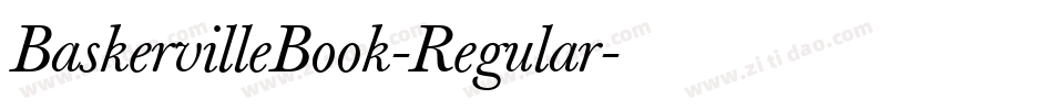 BaskervilleBook-Regular字体转换