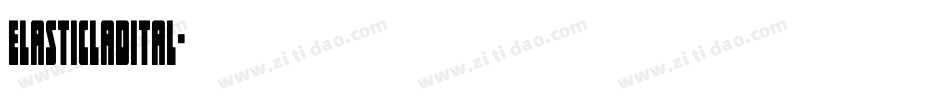 elasticladital字体转换