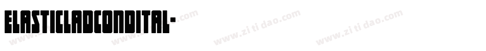 elasticladcondital字体转换