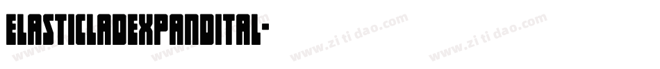 elasticladexpandital字体转换