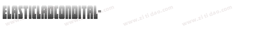 elasticladcondital字体转换