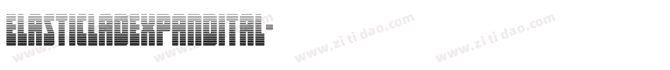 elasticladexpandital字体转换