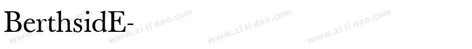 BerthsidE字体转换