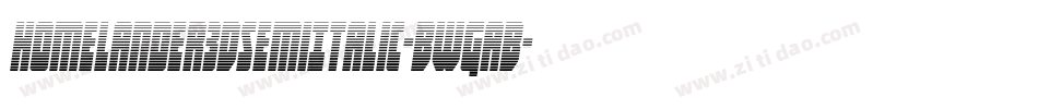 Homelander3DSemiItalic-BWGaB字体转换