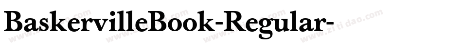 BaskervilleBook-Regular字体转换