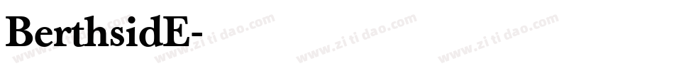 BerthsidE字体转换