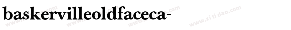 baskervilleoldfaceca字体转换