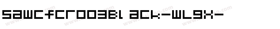 SawCfcr003Black-wLgx字体转换