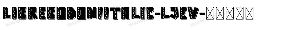 LibrebodoniItalic-lJeV字体转换