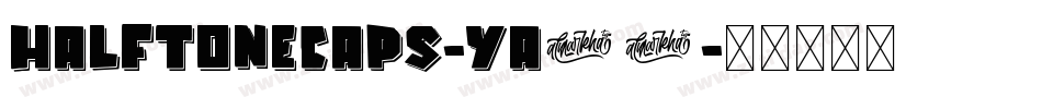 HalftoneCaps-Ya98字体转换