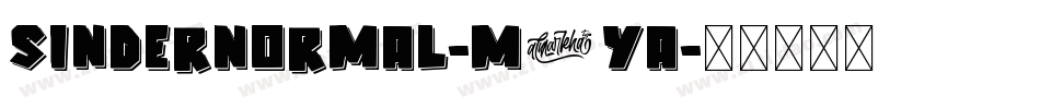 SinderNormal-m5Ya字体转换