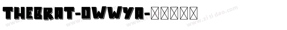 TheBrat-owwYa字体转换