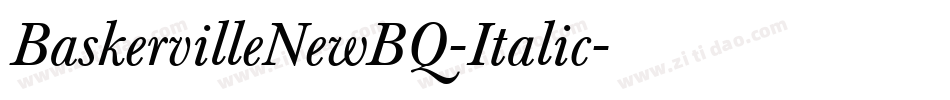 BaskervilleNewBQ-Italic字体转换
