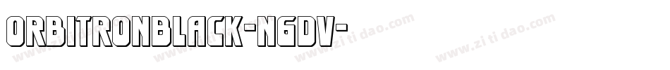 OrbitronBlack-n6dV字体转换