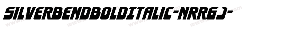 SilverBendBoldItalic-nRR6J字体转换